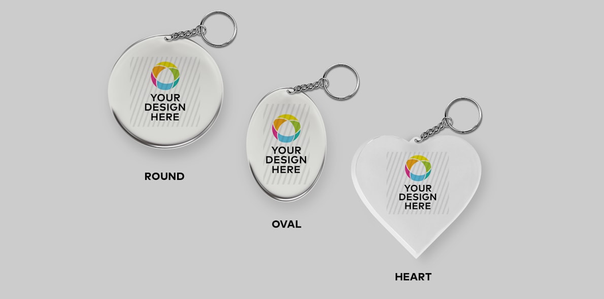 Personalised Acrylic Keychains VistaPrint